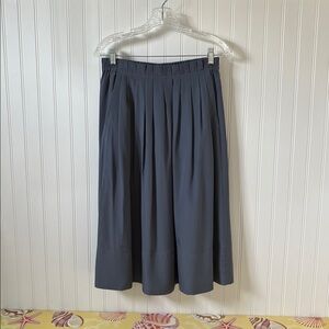 Gray pleated JCrew skirt